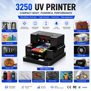 Impresora UV DTF Profesional 3250, Tamaño A3 Plus, Máquina de Impresión con Relieve, Cabezal Único XP600, <span class=keywords><strong>Plotter</strong></span> de Inyección de Tinta Digital para Etiquetas de Cristal - Product Image 2