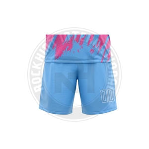 Conjunto de uniforme de fútbol para equipo, camiseta y pantalones cortos de poliéster ligeros para práctica, competición y juego profesional - Product Image 6