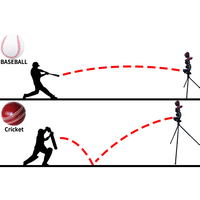 Equipo Profesional de Entrenamiento de Bateo de Béisbol Máquina de Lanzamiento de Curva