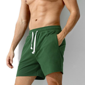 2026 New Trend Men's Hunter Green Casual Shorts Luxe Minimalist Gym Shorts Custom Logo Professional Sportswear Short Pants - Product Image 2