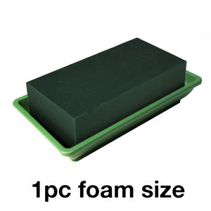 Plateau floral en plastique vert foncé de forme rectangulaire pour arrangement floral, centre de table de mariage, artisanat, fleurs artificielles ou fraîches - Product Image 5