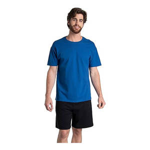 Vente en gros d'usine, t-shirts pour hommes en coton 100% surdimensionnés, col rond, étiquette et logo personnalisés, t-shirts à manches courtes - Product Image 2