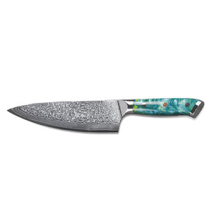 Damascus Steel Professional Kitchen <b>Knife</b> for Meat Vegetables Fruits <b>Bread</b> and General Cooking Damascus Steel Chef <b>Knife</b> - Product Image 3