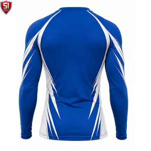 Unisex <b>Long</b> <b>Sleeve</b> Rash Guard <b>Compression</b> <b>Shirt</b> Printed Quick Dry Spandex/Polyester Sports Bodysuit Lightweight Activewear - Product Image 2
