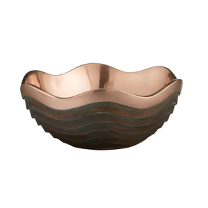 Bol de pédicure en cuivre martelé pour spa, traitement cosmétique des pieds et des ongles - Product Image 4