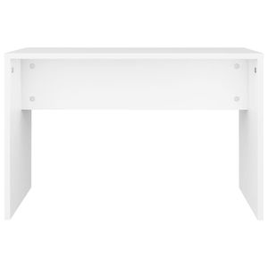 Tabouret de maquillage en bois d'ingénierie blanc 27,6x13,8x17,7 po, accessoire pour coiffeuses - Product Image 4