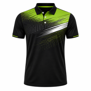 Custom Tennis Uniform Set Solid Color <b>Badminton</b> Polo Shirt with Shorts Sublimated Mens Squash Kit Training Sportswear Outfit - Product Image 2