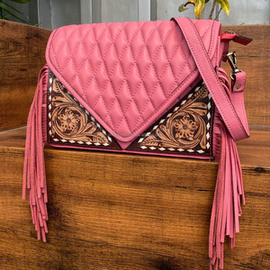 Nouveaux Designers de mode Sac à bandoulière de luxe à franges en cuir repoussé à la main pour femmes Sacs à main avec enveloppe à bandoulière matelassée personnalisés - Product Image 2