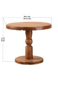 Modern <b>Round</b> <b>Solid</b> <b>Wood</b> <b>Dining</b> <b>Table</b> Set | Premium Sheesham <b>Wood</b> 4-6 Seater <b>Dining</b> Furniture | Jodhpur Handicraft - Product Image 5