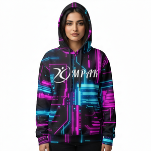 เสื้อฮู้ดดี้โอเวอร์ไซส์ปักลายแฟชั่นฤดูหนาวสุดเทรนดี้ พิมพ์ลายแบบซับลิเมชั่นคุณภาพสูง สำหรับลุคสบายๆ สไตล์คนเมือง - Product Image 1