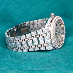 Luxury High Quality Mechanical Thorn <b>Watches</b> Rose Gold Hip Hop Moissanite <b>Watch</b> Lab Grown <b>Diamond</b> <b>Watch</b> Verified Supplier - Product Image 1