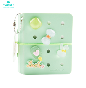 สมุดโน้ตแบบมินิ OEM ขายส่งจาก SWORLD ปก PP ปิดด้วยยางยืด ห่วงเหล็ก จัดระเบียบได้ สีพาสเทล - Product Image 3