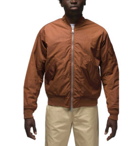 Blouson bomber en satin polyester pour homme, style streetwear, tissu polyester satiné, coupe oversize, personnalisation du logo de votre marque. - Product Image 1