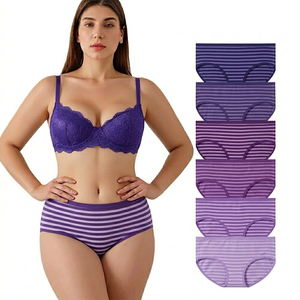 Braguitas Hipster para Mujer, Ropa Interior de Algodón Suave, Elástica, Transpirable, Ajuste Cómodo, Cobertura Total, Comodidad Diaria, Precio de Fábrica - Product Image 1