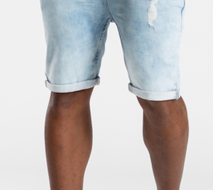 Shorts de Mezclilla para Hombre, Estilo Vintage, Cintura Media, Cierre con Cordón, Diseño de Perlas y Diamantes, Secado Rápido, Transpirables, Impermeables, para Verano - Product Image 2