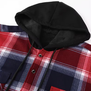 Chaqueta de Franela Suave con Capucha para Hombre Adulto, Manga Larga, Casual, Ecológica, de Secado Rápido, Transpirable, Material de Algodón y Poliéster - Product Image 3