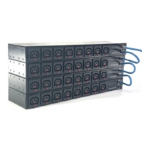 PDU intelligent 2U 230V 10A 16 ports C13 avec verrouillage par bouton-poussoir, surveillance à distance SNMP, rack vertical, centre de données, personnalisable