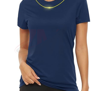 Wholesale Custom Short Sleeve Cotton T Shirts Solid Color <b>Round</b> Neck Women T Shirt Blank Plain Tshirt with LOGO Breathable - Product Image 4