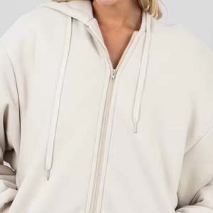 Conjunto de Sudadera con Capucha y Pantalones Deportivos Unisex con Cierre Completo, Lavado Ácido, Personalizables para Hombre y Mujer - Product Image 2