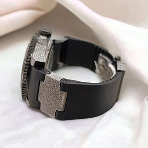 Unique Designer Round Dial <b>Iced</b> <b>Out</b> Moissanite Diamond Quartz <b>Watch</b> Customizable Man's Stylish <b>Watch</b> - Product Image 4