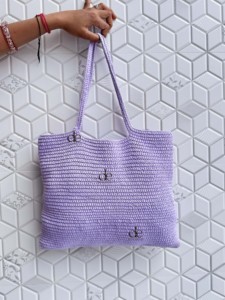 คอลเลกชันใหม่ฤดูร้อนชายหาดฟางกระเป๋าโบฮีเมียนโครเชต์กระเป๋าถือผู้หญิงกระเป๋าสะพายหญ้าทะเลสไตล์กระเป๋า Macrame - Product Image 3