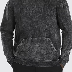 Nueva llegada, precio al por mayor, sudadera con capucha para hombre con efecto lavado ácido, servicio OEM, nuevo estilo streetwear, sudaderas con capucha para hombre con efecto lavado ácido. - Product Image 4