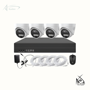 Sudex 1LFA2 Tuya PoE <b>CCTV</b> Camera <b>NVR</b> Kit 4CH 2MP Full Color Dome Cameras Mic Indoor Outdoor Home Security <b>System</b> Cloud H.265+ - Product Image 6