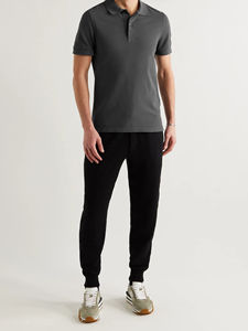 Chemises à manches courtes pour hommes, col rabattu boutonné, tricotées unies, qualité supérieure, style urbain, prix de gros abordable - Product Image 5