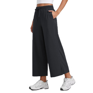 Flare <b>Pant</b> OEM 2026 New Arrival Women's Loose Flare Casual Style <b>Pants</b> Sports Jogging Solid Colour Cotton Flare Sweatpants - Product Image 1