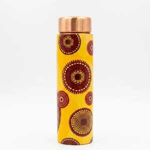 Bouteille d'eau écologique en cuivre pur à 100 %, fabriquée à la main, avec bouchon à vis, design classique pour la rentrée scolaire, compatible lave-vaisselle - Product Image 4