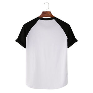 Camiseta de Cuello Redondo de Manga Corta para Hombre, Estilo Juvenil de Verano de Alta Calidad, 200 Gramos, Tejido Ecológico, Poliéster/Algodón - Product Image 1