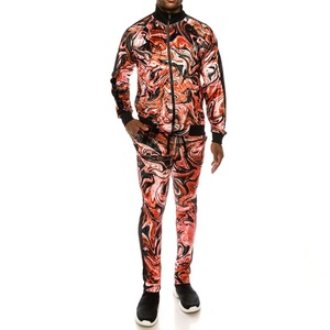 Ensemble de survêtement décontracté personnalisé pour homme, idéal pour la gym et l'entraînement, avec manches longues, poches zippées et tissu extensible quadridirectionnel - Product Image 3