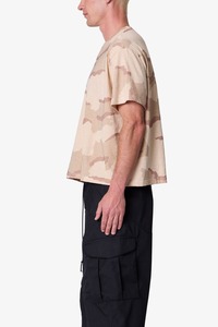 T-shirt pour homme à manches courtes, col rond, imprimé camouflage, style décontracté, jersey 100% coton, coupe ajustée, toutes tailles - Product Image 2