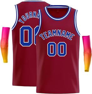 Maillot de basket-ball d'entraînement pour hommes, personnalisable, 100% polyester, respirant, logo personnalisé, service OEM - Product Image 4