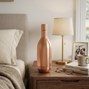 Beautiful Copper Water <b>Bottle</b> Vase Handmade Modern Design Piece For Wedding Event Home Table Centerpiece Decoration - Product Image 3