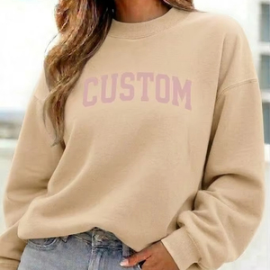 เสื้อสเวตเชิ้ตแขนยาวคอเต่าสำหรับผู้หญิง ขายดีประจำฤดูใบไม้ร่วงและฤดูหนาว เนื้อผ้าฟลีซ ระบายอากาศได้ดี น้ำหนักเบา ทรงหลวม ไหล่ตก ผลิตจากโพลีเอสเตอร์/คอตตอน - Product Image 1