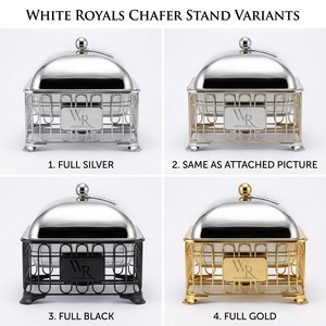 Luxury Durable Mirror Polished Stainless Steel Chafing Dish Royal <b>Buffet</b> Food <b>Warmer</b> Customizable Server Hotel Catering Wedding - Product Image 6