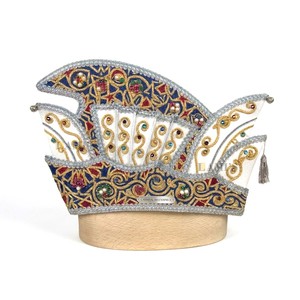 Gorro de Carnaval Tradicional de Primera Calidad con Borla, Gorro de Carnaval Bordado a Máquina para Disfraces - Product Image 1