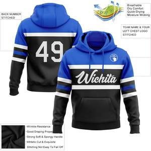 Fanscustom Sweat-shirts à capuche de hockey personnalisés pour hommes et femmes, pull sportif, uniformes d'équipe personnalisés, fabriqués en polyester durable pour - Product Image 1