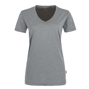 T-shirts pour femmes, été, écologiques, respirants, manches courtes, col en V, 100% coton, personnalisables - Product Image 1