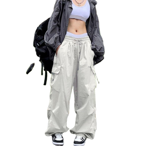 Pantalones Cargo de Otoño para Mujer, Pantalones Casuales de Corte Holgado con Múltiples Bolsillos, Estilo Cargo, Pantalones de Moda Urbana para Mujer - Product Image 6