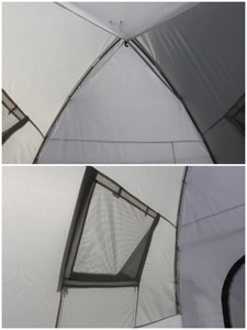 Grande tente de camping familiale pour 4 personnes, imperméable, PU 3000 mm, tente tunnel double couche avec 1 chambre et 1 salon pour les événements - Product Image 4