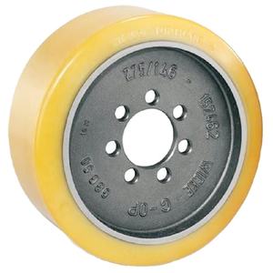 Jungheinrich-Rueda de tracción de poliuretano, 343x114-90mm-7 agujeros, Sólida, Parte ETV320, n. ° 50262633, para camión - Product Image 1