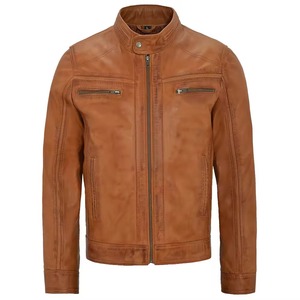Best Selling Waterproof Men Custom Logo <b>Leather</b> <b>Jacket</b> Men Outdoor Wear Fashion Slim Fit Fashion <b>Leather</b> Avirex <b>Jacket</b> For Men - Product Image 1