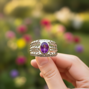 แหวนแฟชั่นอเมทิสต์ 3.4 กรัม - Product Image 3