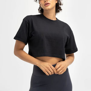 Ropa de moda de verano, camiseta corta de manga corta para mujer, diseño moderno, camisetas cortas para damas con MOQ bajo - Product Image 6