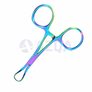 Pince à serviette Backhaus arc-en-ciel de 3,75 pouces de qualité supérieure, en acier inoxydable, forceps chirurgical médical, fabrication manuelle au Pakistan, prix abordable - Product Image 6