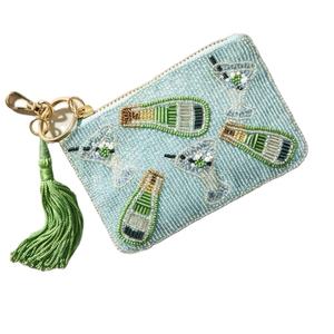 Nueva Cartera de Monedas con Diseño de Icono de Anthropologie, Adornada con Cuentas de Vidrio y Algodón, con Cierre de Cremallera, Importada, para Mujeres y Niñas - Product Image 1