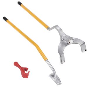 Attrezzo Manuale per Montaggio/Smontaggio Pneumatici in Acciaio 22.5-24.5 Pollici con Supporto Extra per il Tallone, Strumento per Rimozione Pneumatici Tubeless - Product Image 4