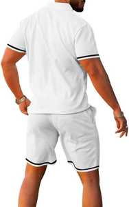 Ensemble deux pièces polo et short pour homme, design personnalisé, dernière collection, vêtements d'été, fabricant de tenues courtes pour homme - Product Image 4
